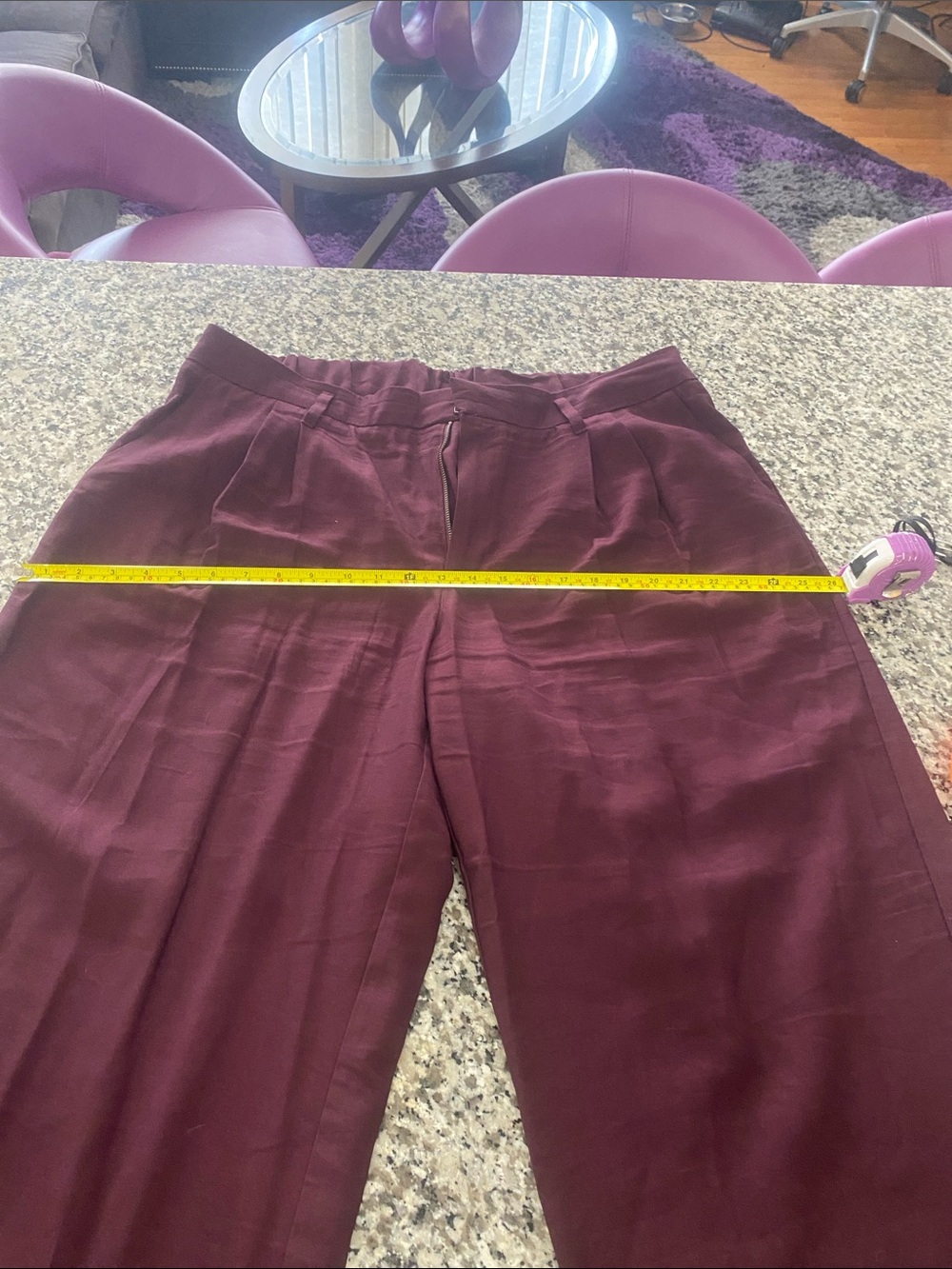 Women s Double-Breasted plum purple 3 pice suit - Picture 9 of 12